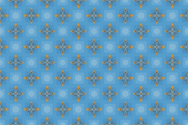 Los patrones sin costuras y los patrones de batik están diseñados para su uso en alfombras interiores Estilo de bordado Batik