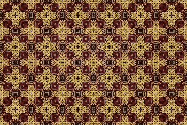 Los patrones sin costuras y los patrones de batik están diseñados para su uso en alfombras interiores Estilo de bordado Batik