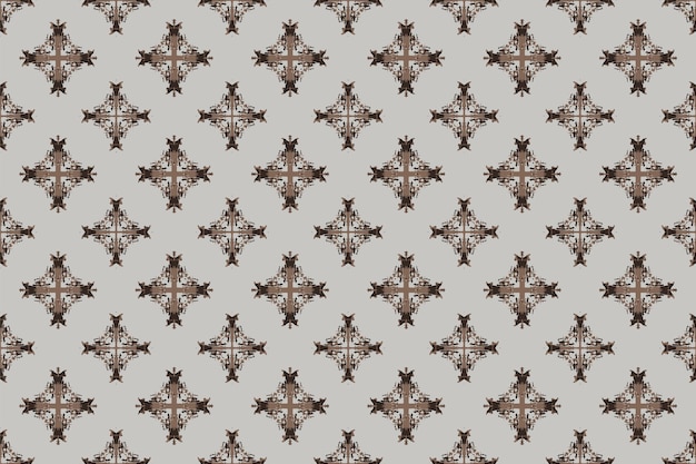 Los patrones sin costuras y los patrones de batik están diseñados para su uso en alfombras interiores Estilo de bordado Batik