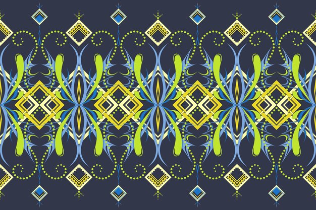 Patrones sin costuras que mezclan elementos florales elegantes con simetría geométrica ideales para el fondo