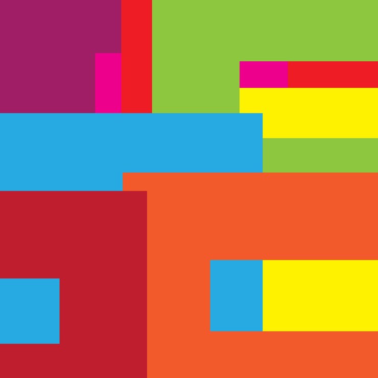 Patrones cuadrados y rectangulares de colores