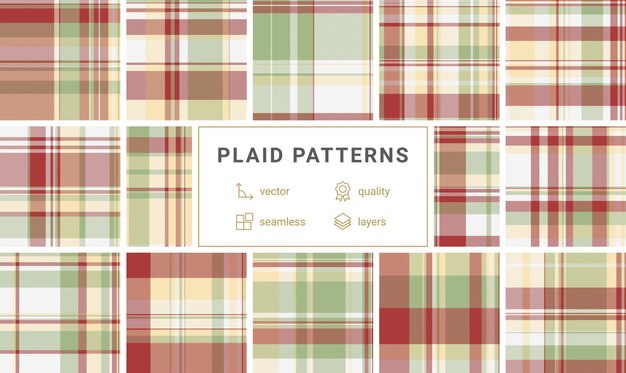 Los patrones a cuadros inspirados en Gingham son ideales para telas textiles y diseños de camisas con vibraciones de moda rústica y británica