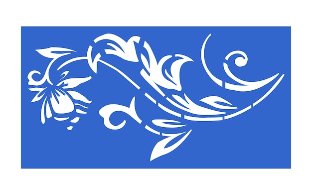 Patrones decorativos azules Motivos florales y geométricos islámicos para cnc y corte por láser