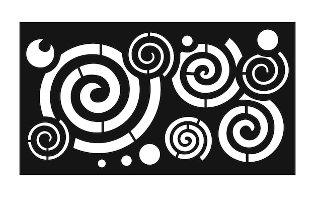 Patrones decorativos en negro con motivos islámicos y geométricos para cnc y corte por láser