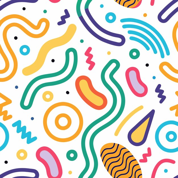 Patrones de dibujos vibrantes