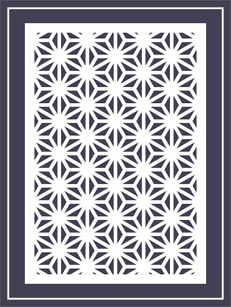 Los patrones de diseño de corte por láser para el lado de Jali