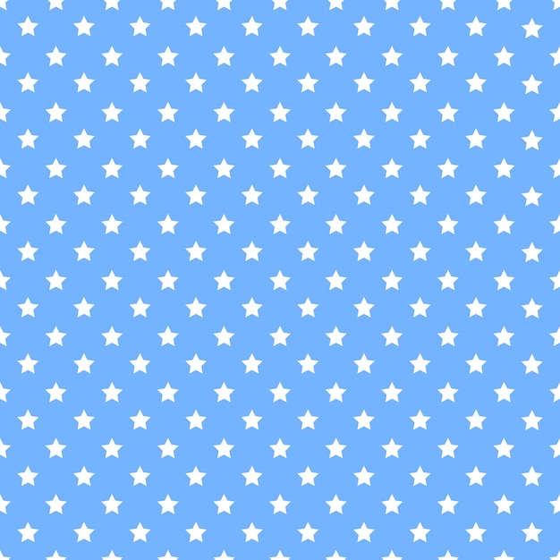 Patrones de estrellas sin costuras sobre fondo azul