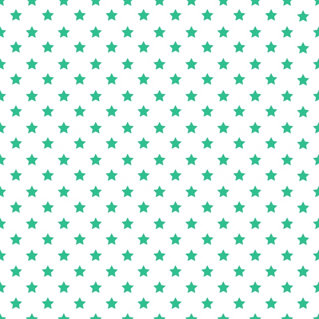 Patrones de estrellas transparentes verdes sobre fondo blanco