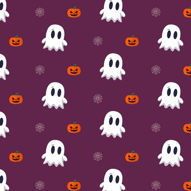 Los patrones con los fantasmas lindos
