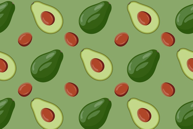 Patrones sin fisuras con aguacate