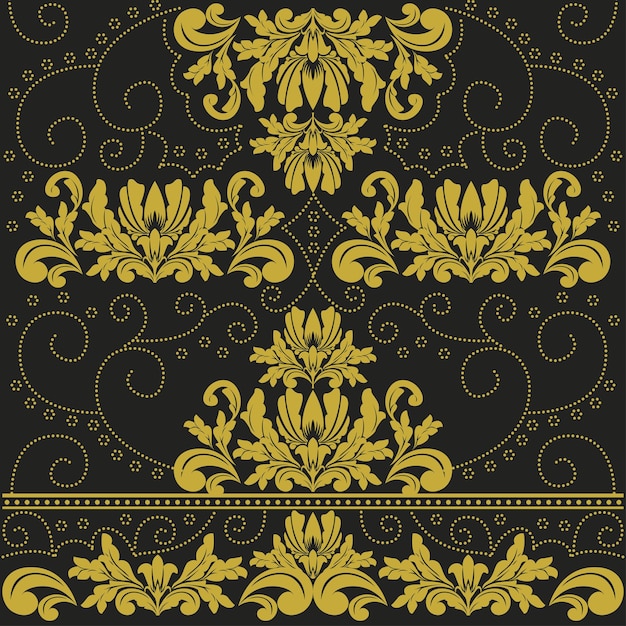 patrones sin fisuras de batik floral