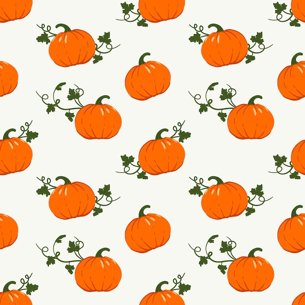 Patrones sin fisuras con calabazas