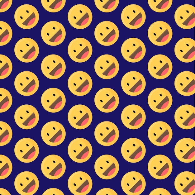 patrones sin fisuras con caras sonrientes de colores
