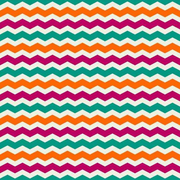 Patrones sin fisuras con chevron colorido
