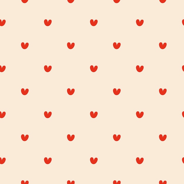 Patrones sin fisuras con corazones pequeños
