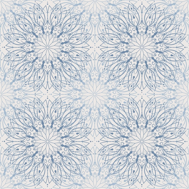 Patrones sin fisuras de diseño monocromático azul clásico