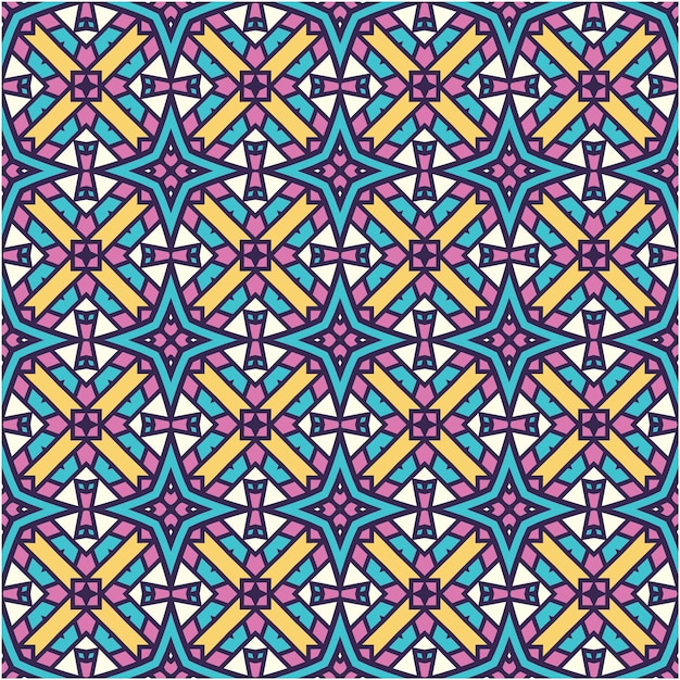 Patrones sin fisuras con estilo étnico abstracto