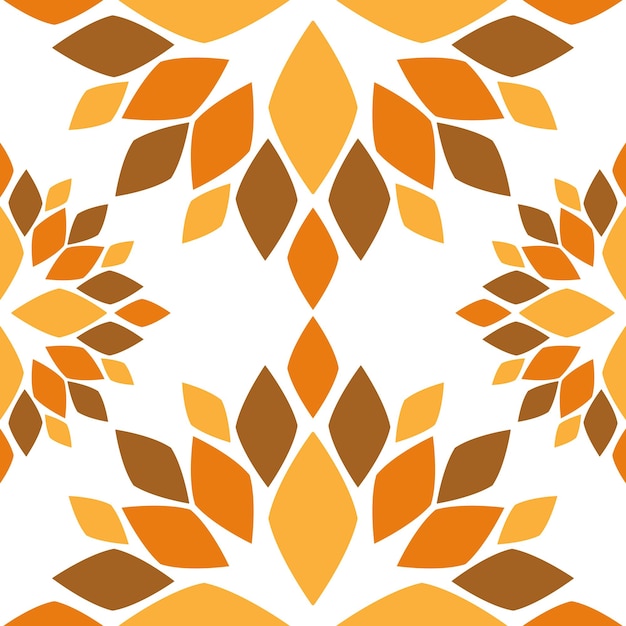 Patrones sin fisuras con flores abstractas