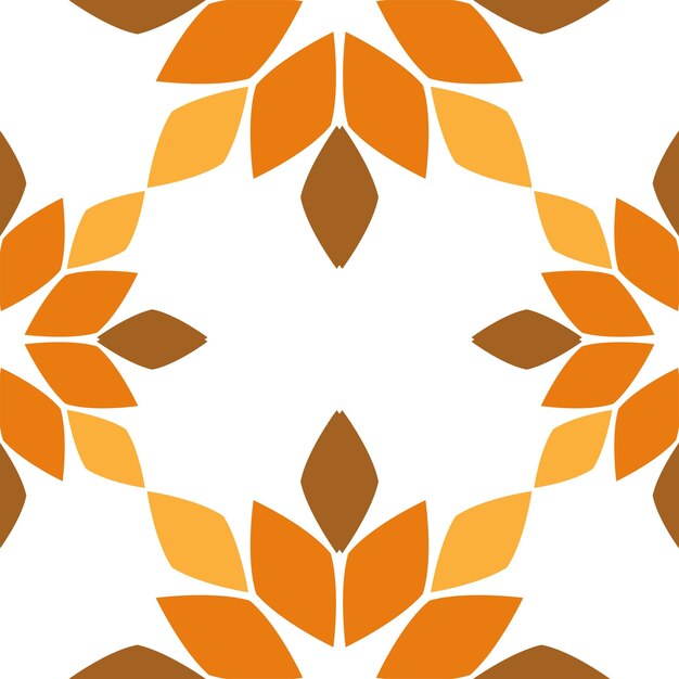 Patrones sin fisuras con flores abstractas