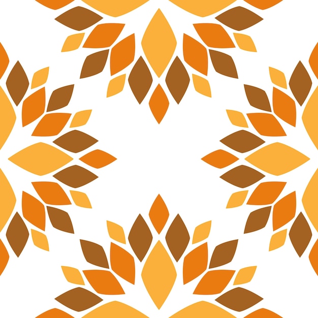 Patrones sin fisuras con flores abstractas
