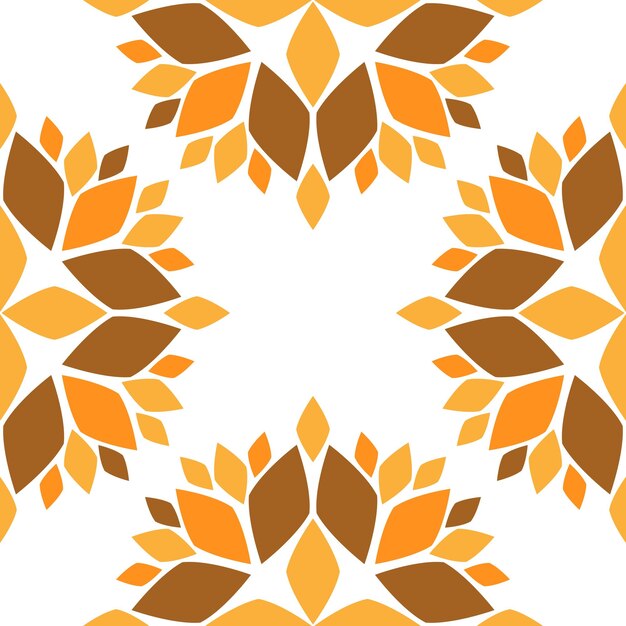 Patrones sin fisuras con flores abstractas