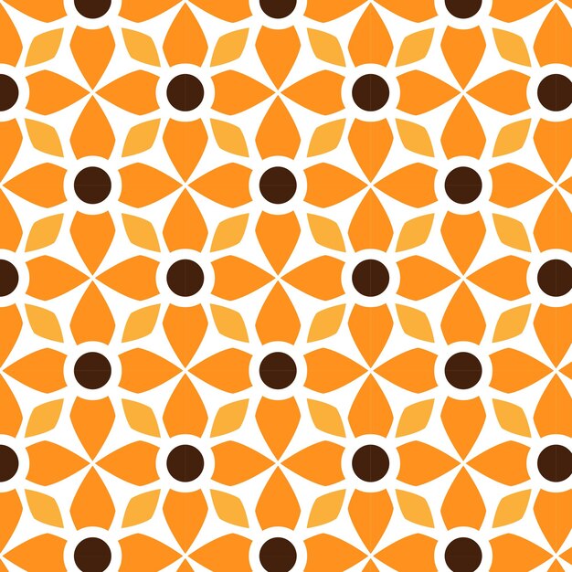 Patrones sin fisuras con flores abstractas