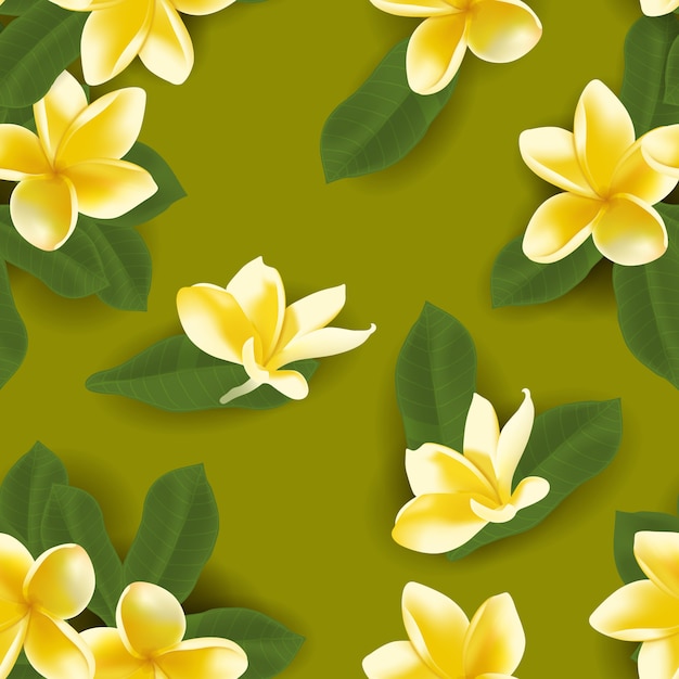 patrones sin fisuras con frangipani