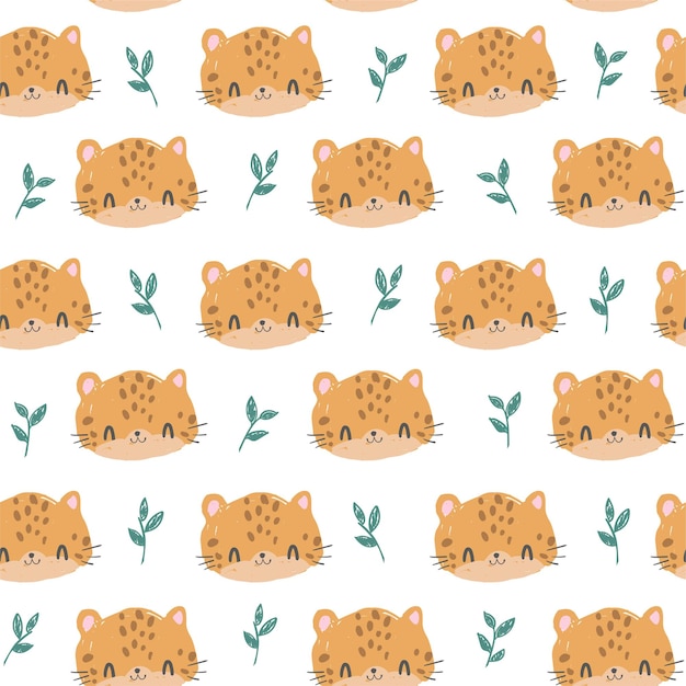 Patrones sin fisuras de leopardo lindo
