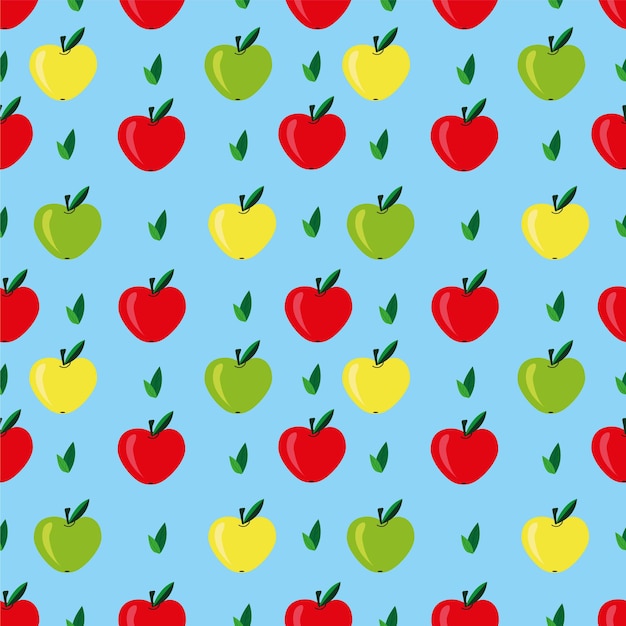 patrones sin fisuras con manzanas
