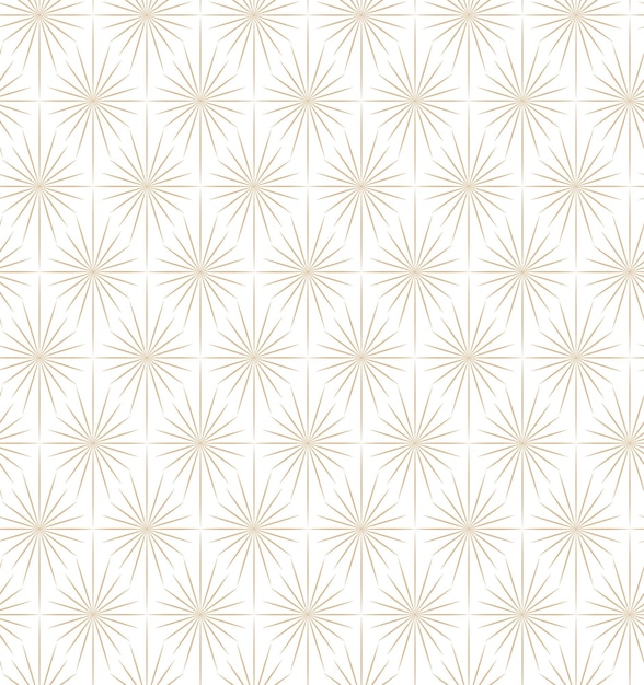 Patrones sin fisuras de vector geométrico dorado sobre un fondo blanco Ilustraciones modernas para fondos de pantalla volantes cubiertas banners adornos minimalistas