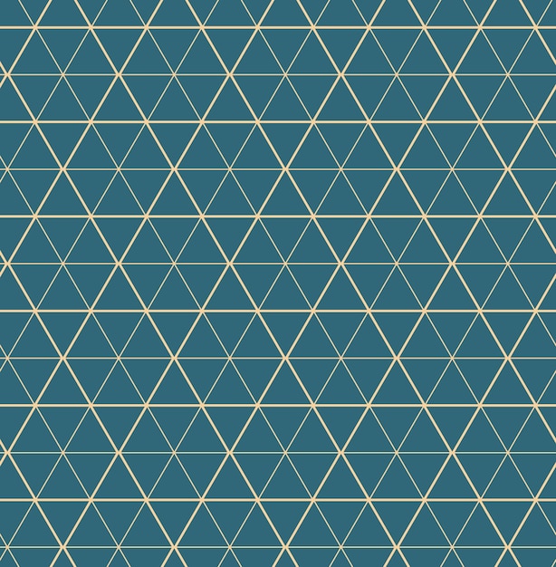 Patrones sin fisuras de vectores geométricos dorados Líneas doradas triángulos y rombos sobre un fondo verde esmeralda Ilustraciones modernas para fondos de pantalla volantes cubiertas pancartas decoraciones minimalistas