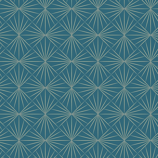 Patrones sin fisuras de vectores geométricos dorados Líneas doradas triángulos y rombos sobre un fondo verde esmeralda Ilustraciones modernas para fondos de pantalla volantes cubiertas pancartas decoraciones minimalistas