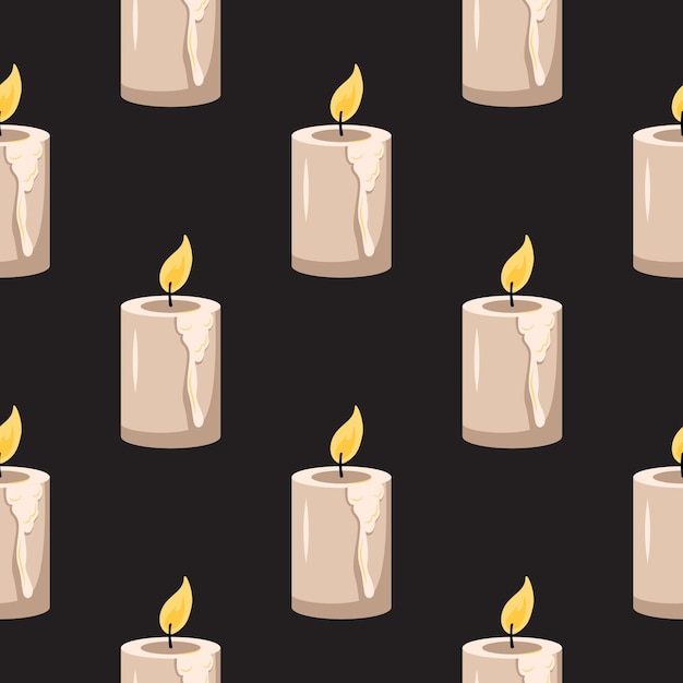 Patrones sin fisuras con velas
