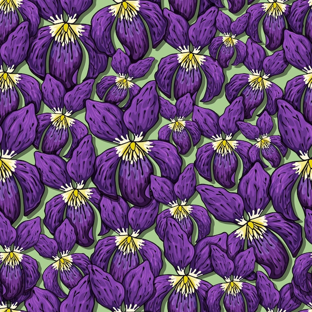 Patrones sin fisuras con violeta