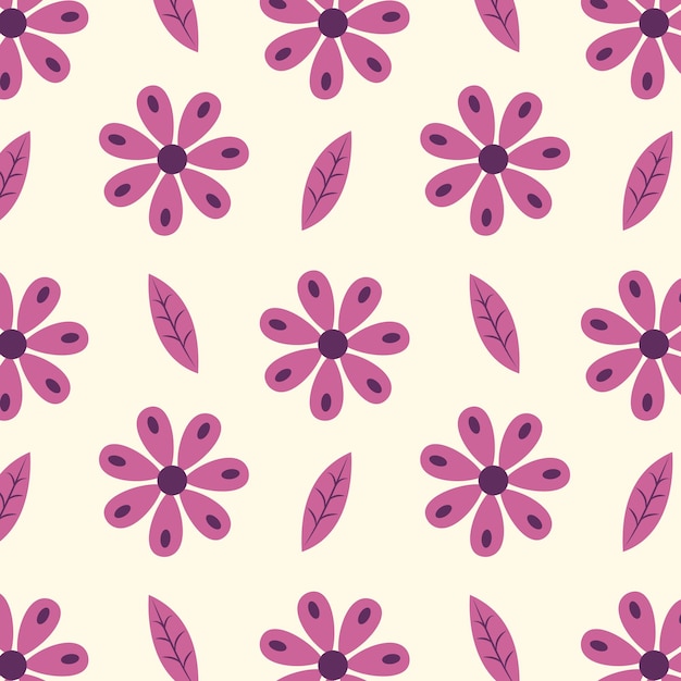 Patrones florales sin costuras para telas, papeles de pared y fondos textiles estacionarios