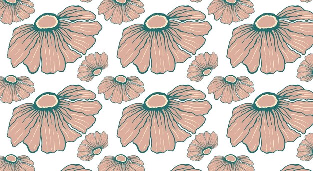 Patrones florales sin costuras vintage Texturas florales para fondos papeles pintados textiles y moda