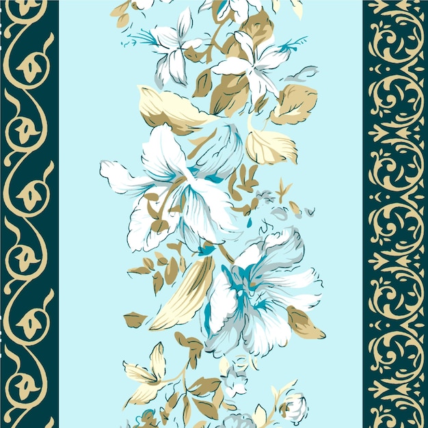 Los patrones florales diseñan los patrones textiles