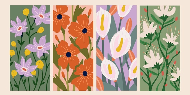 Patrones florales elegantes