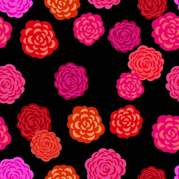 Patrones florales sin fisuras Diseño vectorial para decoración interior de tela de cubierta de papel y otros usuarios