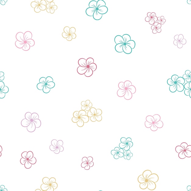 Patrones florales sin fisuras Diseño vectorial para la decoración interior de tela de cubierta de papel