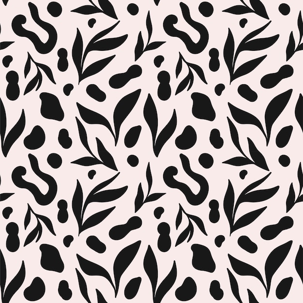 Patrones florales maravillosos abstractos Moderno estilo Matisse minimalista de moda Dibujado a mano para papel tapiz decoración de pared tela postal cubierta plantilla banner