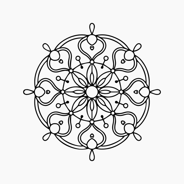 patrones florales para niños Mandala libro de colorear diseño de azulejos de arte de pared