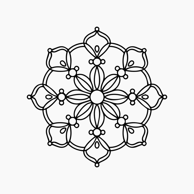 patrones florales para niños Mandala libro de colorear diseño de azulejos de arte de pared