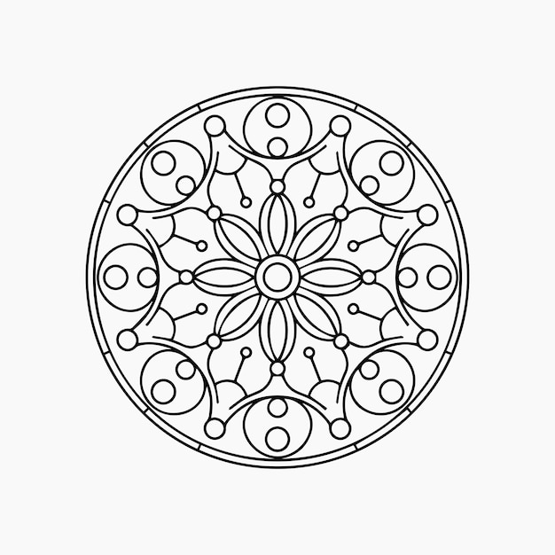 patrones florales para niños Mandala libro de colorear diseño de azulejos de arte de pared