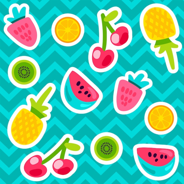 Patrones de frutas de verano