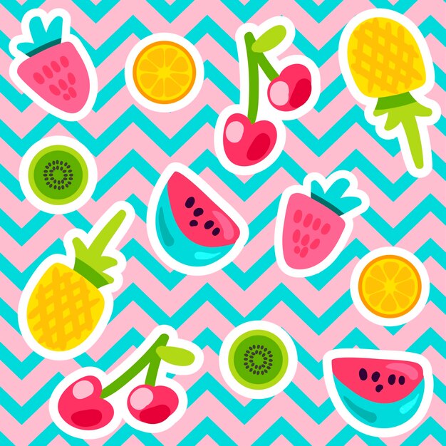 Patrones de frutas de verano