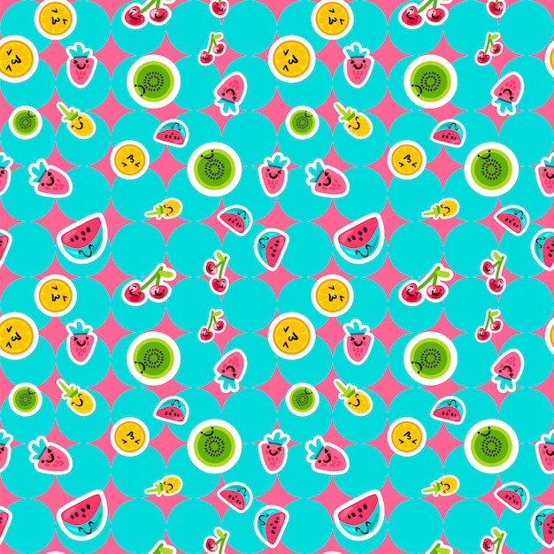 Patrones de frutas de verano