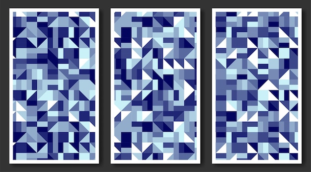 Patrones geométricos abstractos, fondo poligonal de diseño plano.