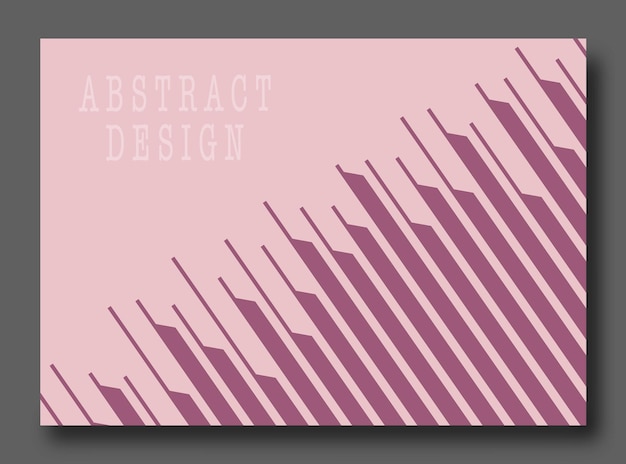 Los patrones geométricos abstractos de líneas paralelas La plantilla para postales de postales cubre el diseño interior y creativo