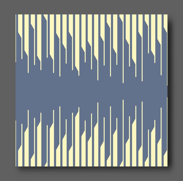 Los patrones geométricos abstractos de líneas paralelas La plantilla para postales de postales cubre el diseño interior y creativo
